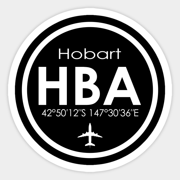 HBA, Hobart Regional Airport Sticker by Fly Buy Wear